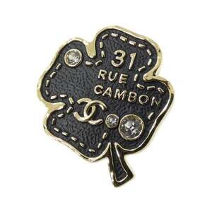Chanel Black Crystal Brooch #249915C10B